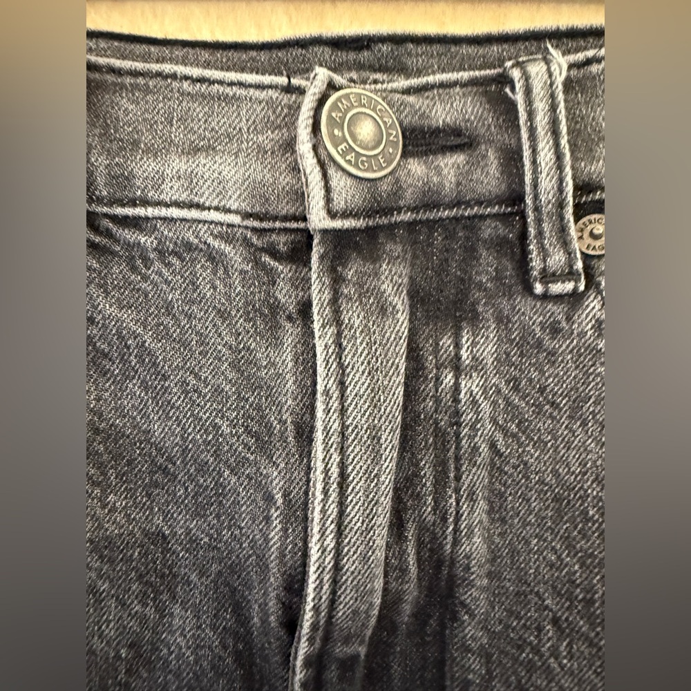 American Eagle Outfitters Dark Gray Straight Leg Jeans - Picture 11 of 12